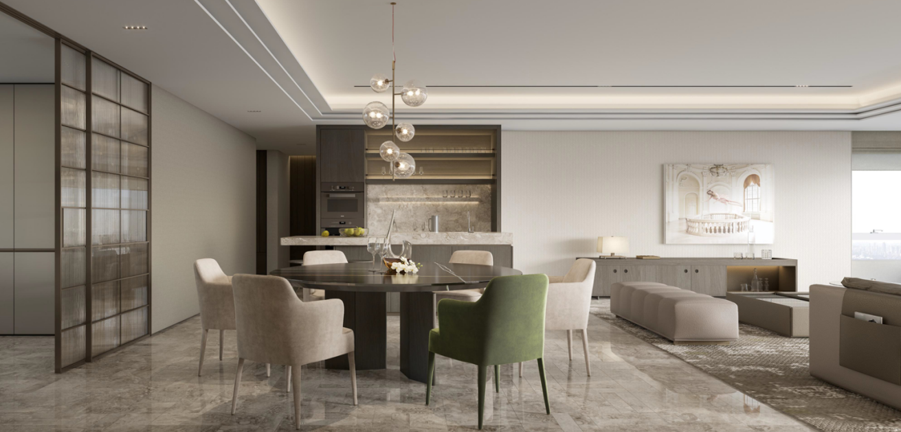 【义乌】大平层样板间+公区丨软装设计方案丨